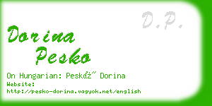 dorina pesko business card